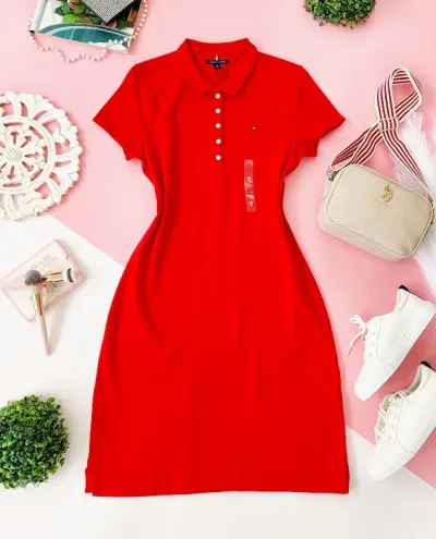 VestidoTommy Hilfiger para dama color rojo