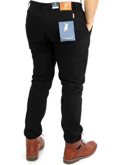 Pantalón Cambrige Polo Club para caballero color negro