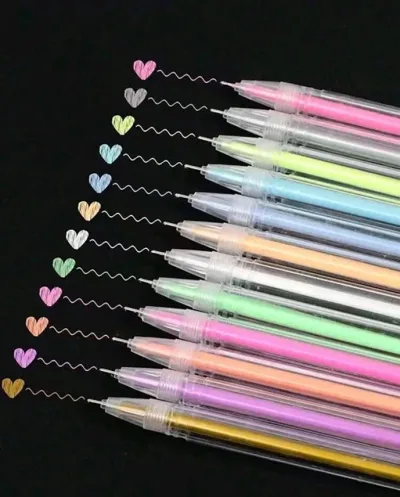 12 piezas de boligrafo de gel multicolor