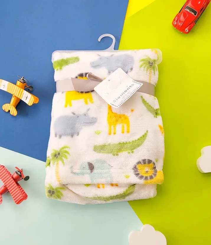 Cobija para niño con diseño de selva