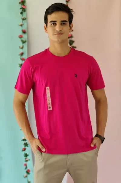 Camiseta Polo para caballero color fucsia