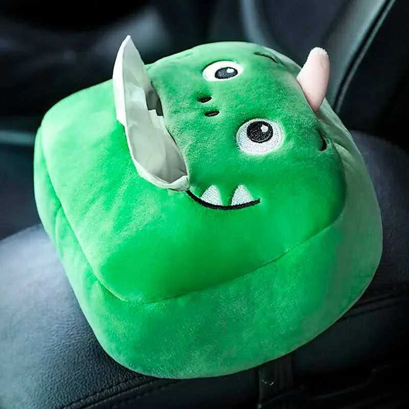 Funda para Caja de Pañuelos con Cara de Dragón