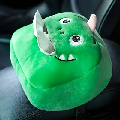 Funda para Caja de Pañuelos con Cara de Dragón