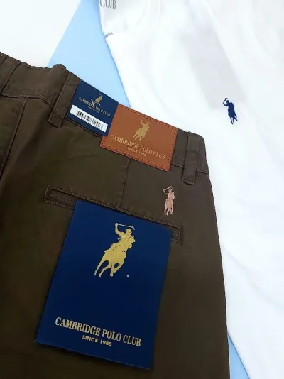 Short Cambridge Polo Club para caballero  color  verde  musgo