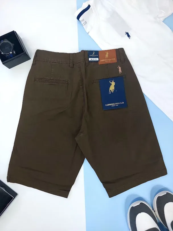 Short Cambridge Polo Club para caballero  color  verde  musgo