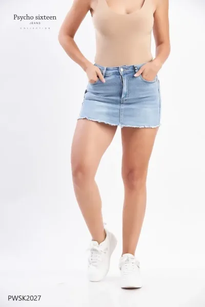 Short Enagua Psycho Sixteen Mica Mid Rise para dama PSWK2027 Azul