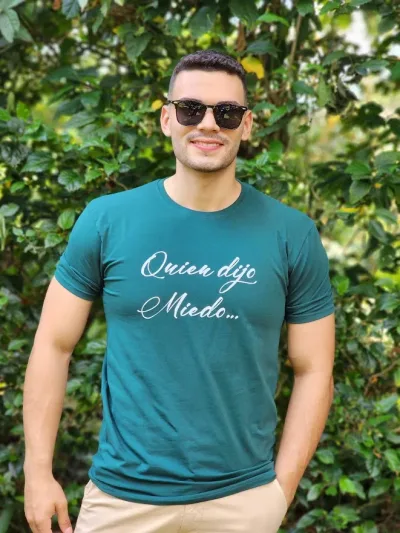 Camiseta Redox para caballero color verde oscuro
