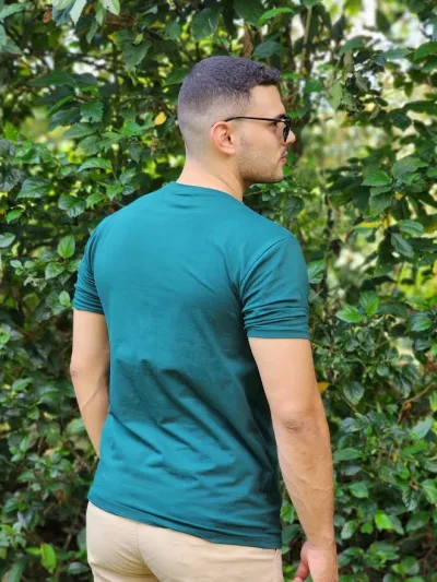 Camiseta Redox para caballero color verde oscuro
