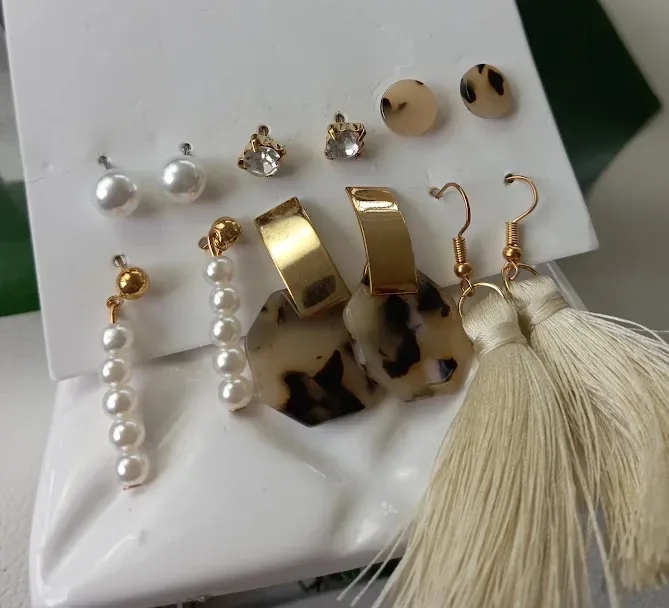 Set de aretes para dama de fantasía