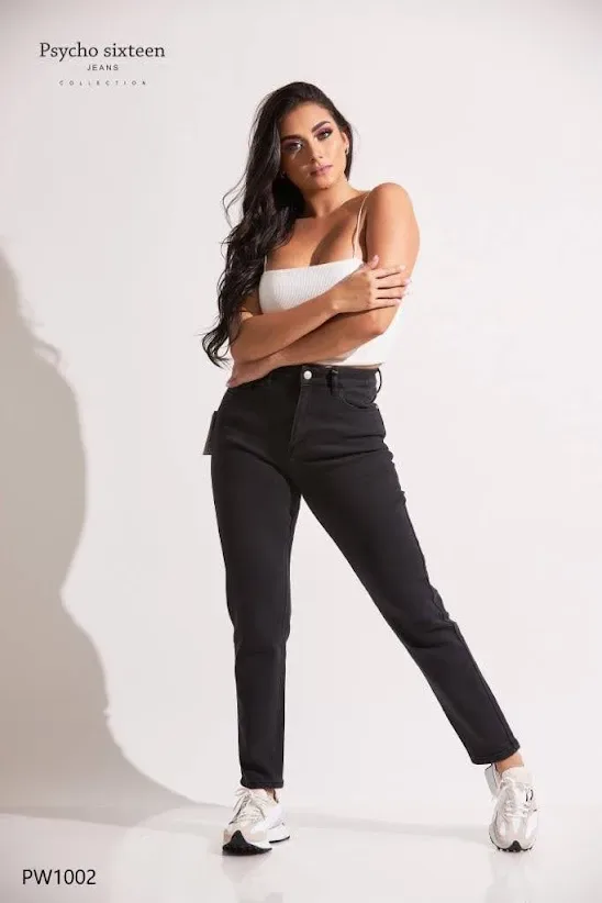 Jeans PSYCHO SIXTEEN para dama mom fit PW1002
