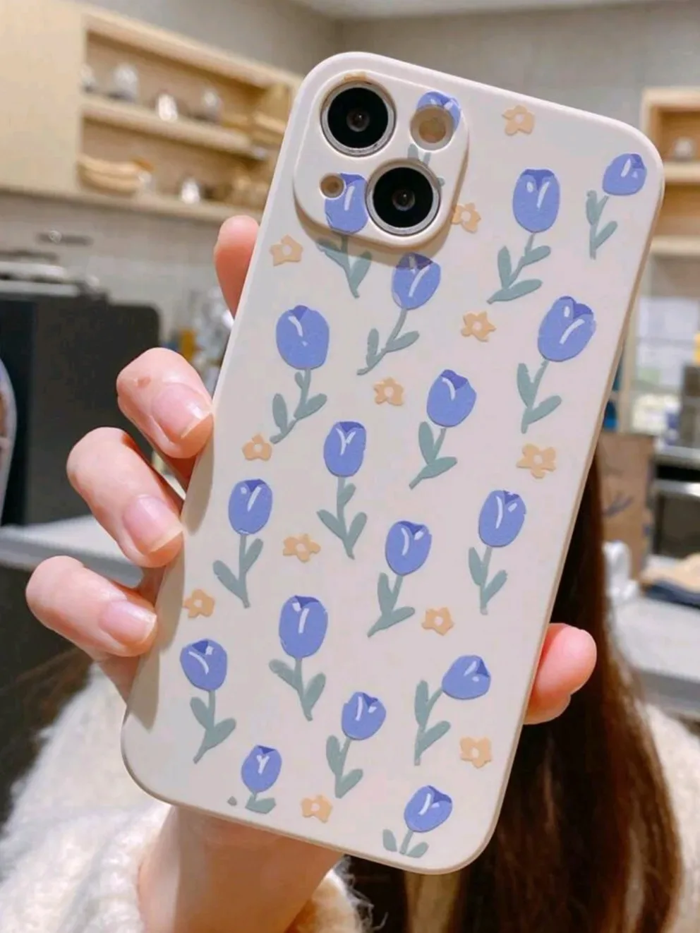 Funda con estamapado floral