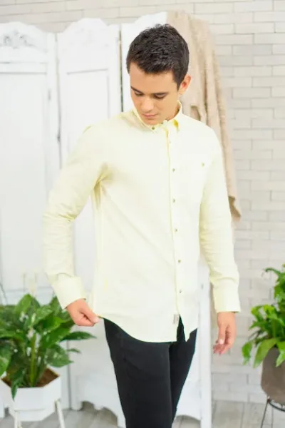 Camisa Hummer para caballero color amarillo