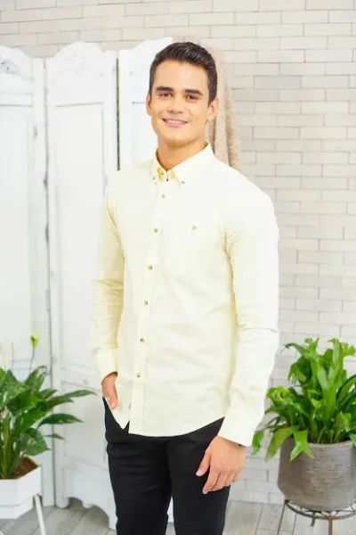 Camisa Hummer para caballero color amarillo