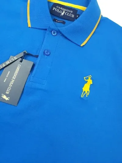 Camiseta Cambrige Polo Club para caballero color azul.