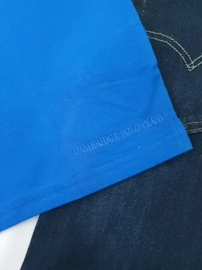 Camiseta Cambrige Polo Club para caballero color azul.
