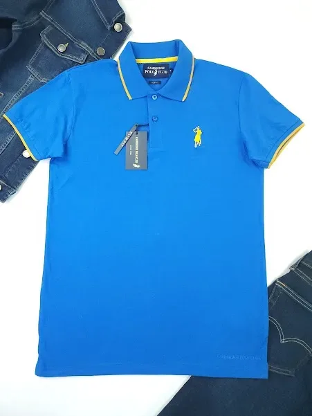 Camiseta Cambrige Polo Club para caballero color azul.