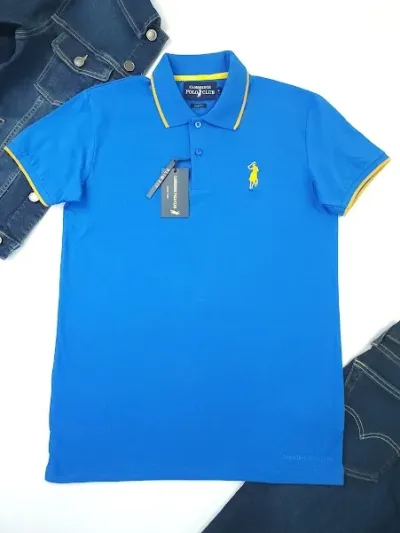 Camiseta Cambrige Polo Club para caballero color azul.