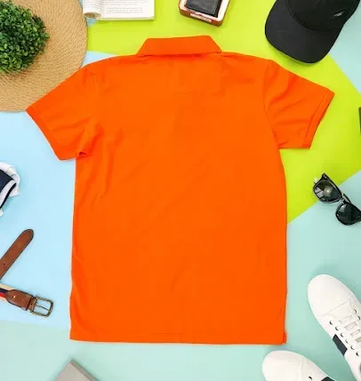 Camiseta Cambridge Polo Club para caballero color naranja PC-02537
