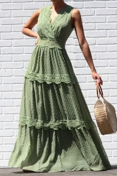 Vestido para dama con encajes