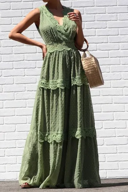 Vestido para dama con encajes