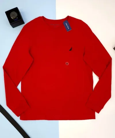 Camiseta Naútica para caballero color rojo