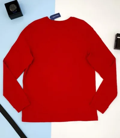 Camiseta Naútica para caballero color rojo