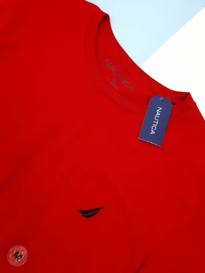 Camiseta Naútica para caballero color rojo