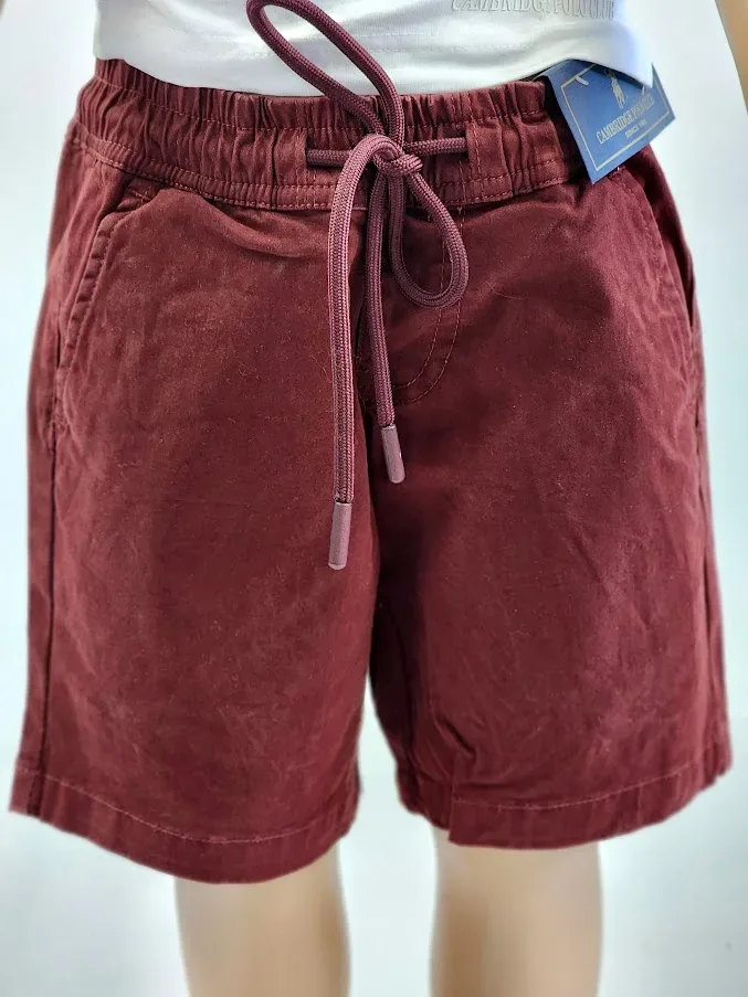 Short Cambridge Polo Club para niño color vino