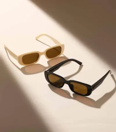 Set de lentes negro y beige