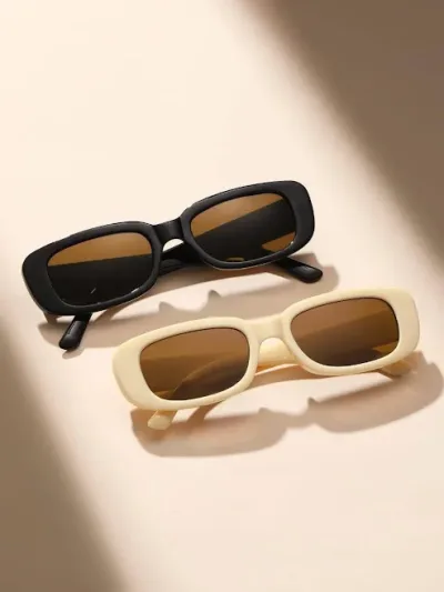 Set de lentes negro y beige