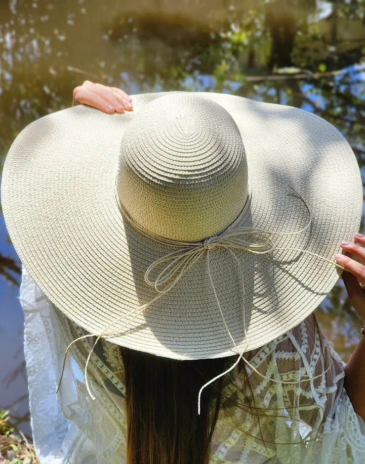 Sombrero para dama color beige