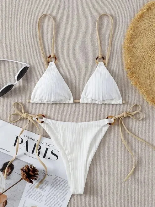 Traje de baño para dama color blanco