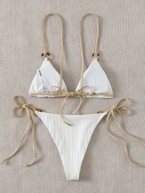 Traje de baño para dama color blanco