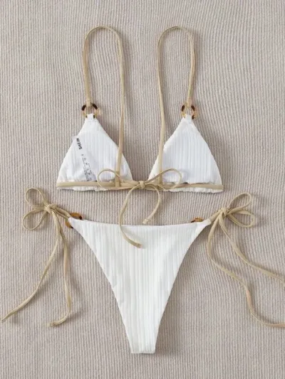 Traje de baño para dama color blanco
