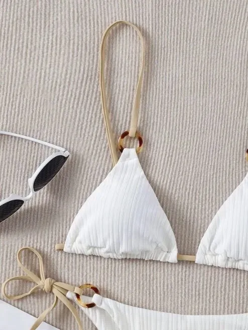 Traje de baño para dama color blanco