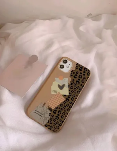 Funda para celular leopardo