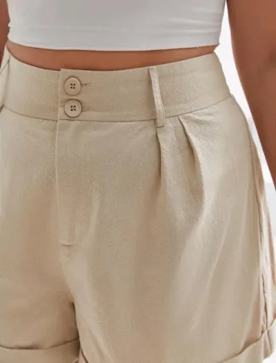 Short para dama color beige