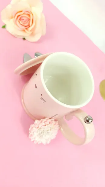 Tasa de gato para Café con Orejas en la Tapa