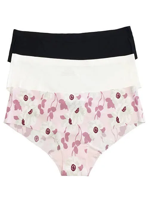 Set de bragas para dama con diseño floral