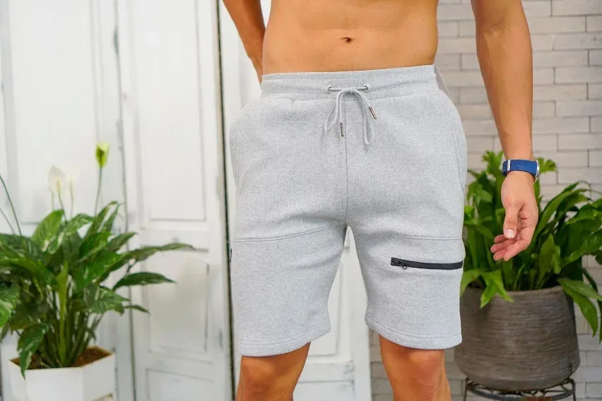 Short para caballero color gris