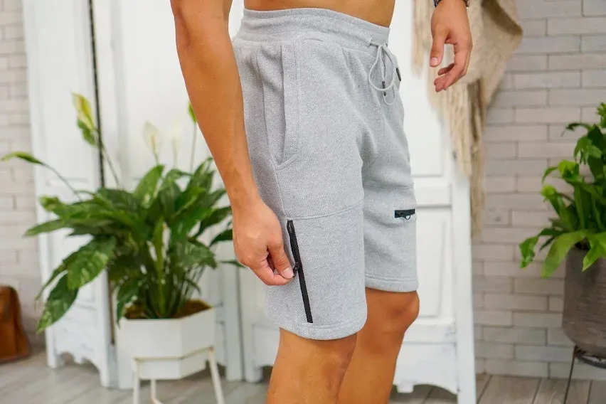 Short para caballero color gris
