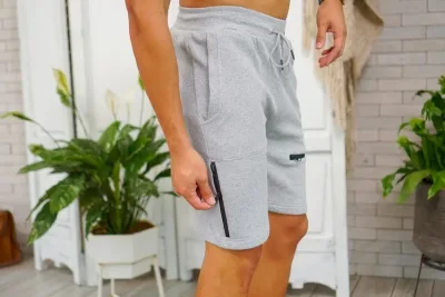 Short para caballero color gris