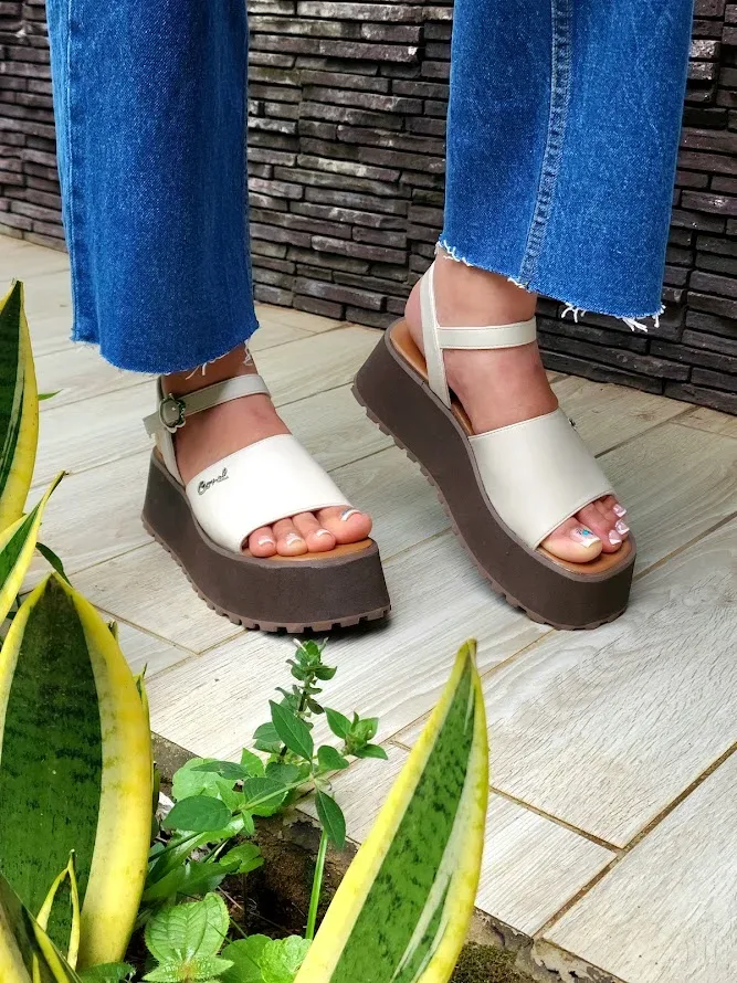 Sandalias Coral Pomodoro Cream para Dama