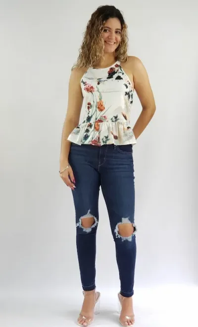 Blusa para dama diseño floral