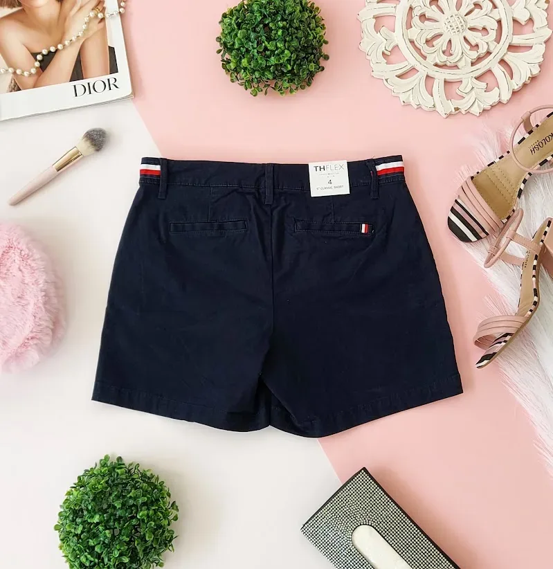 Short Tommy Hilfiger para dama color azul