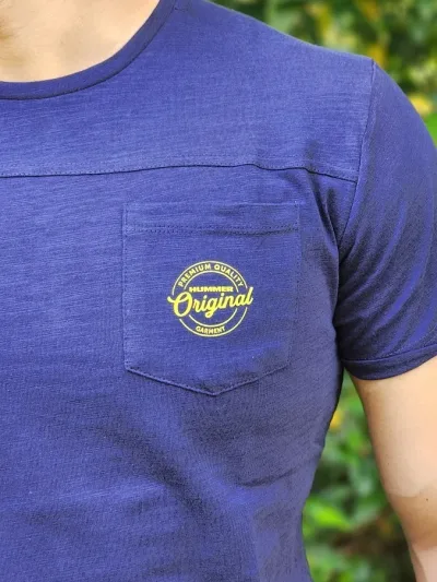Camiseta Hummer para caballero color azul