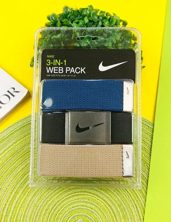 Trío de fajas Nike para caballero multicolor