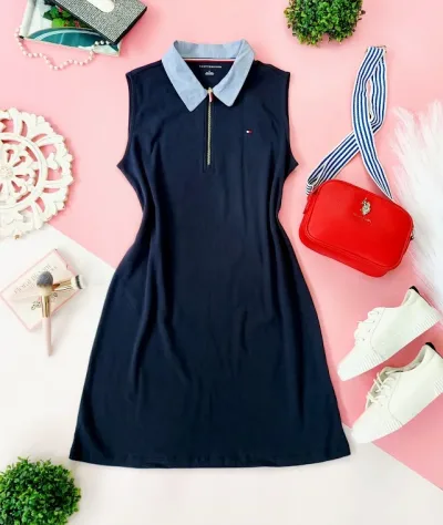 VestidoTommy Hilfiger para dama color verde azul
