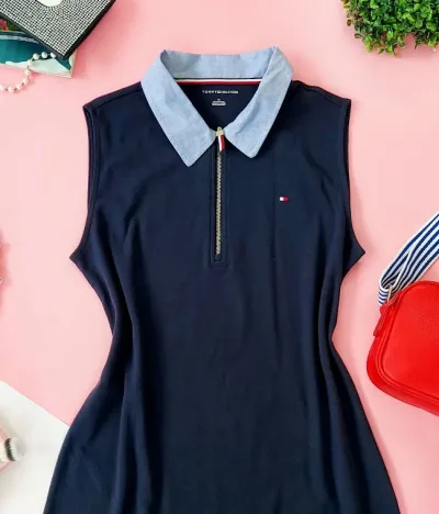 VestidoTommy Hilfiger para dama color verde azul