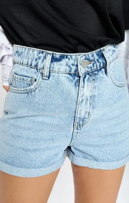 Short Blue Age  para dama